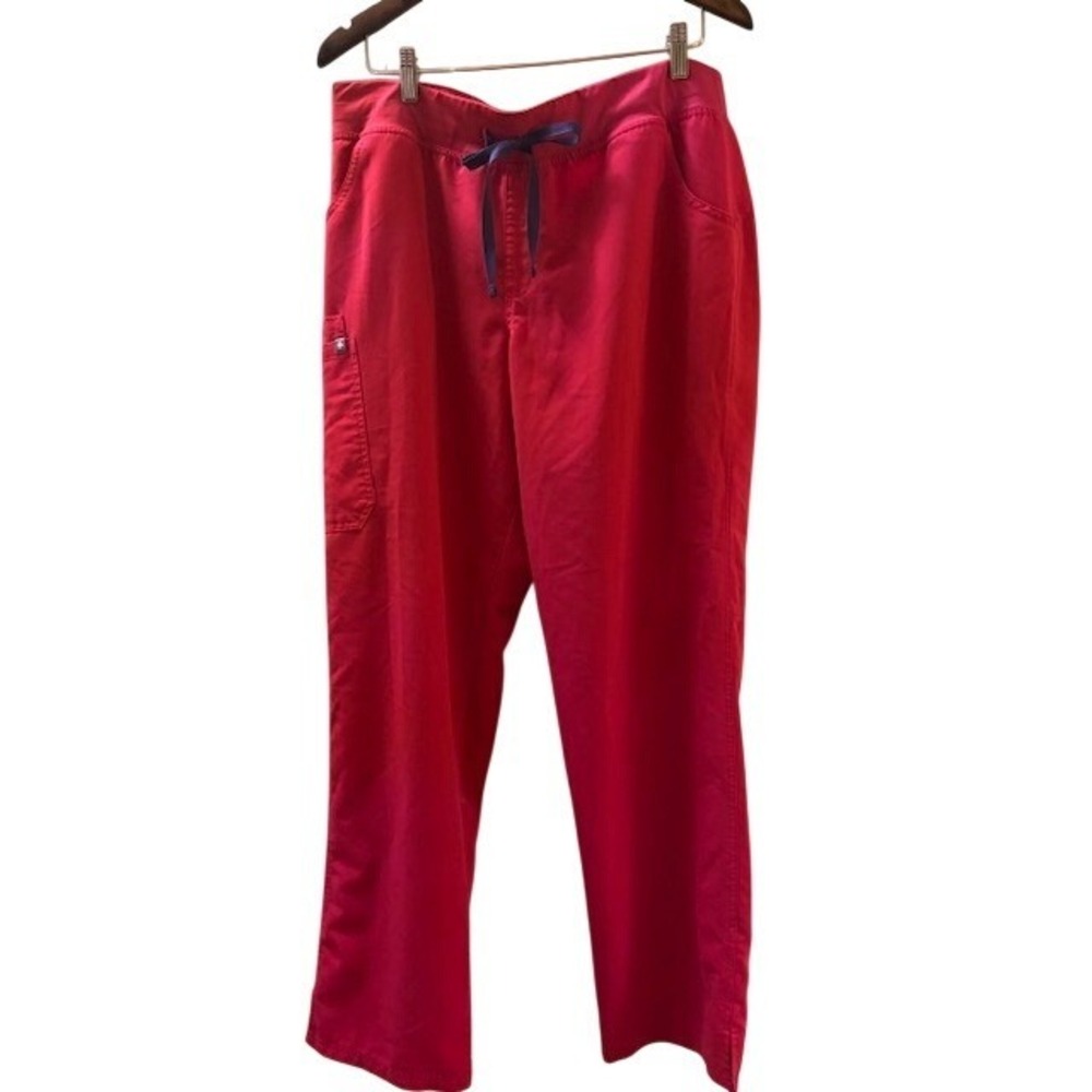 FIGS Kade Cargo Scrub Pants Berry Womens XXL Tall